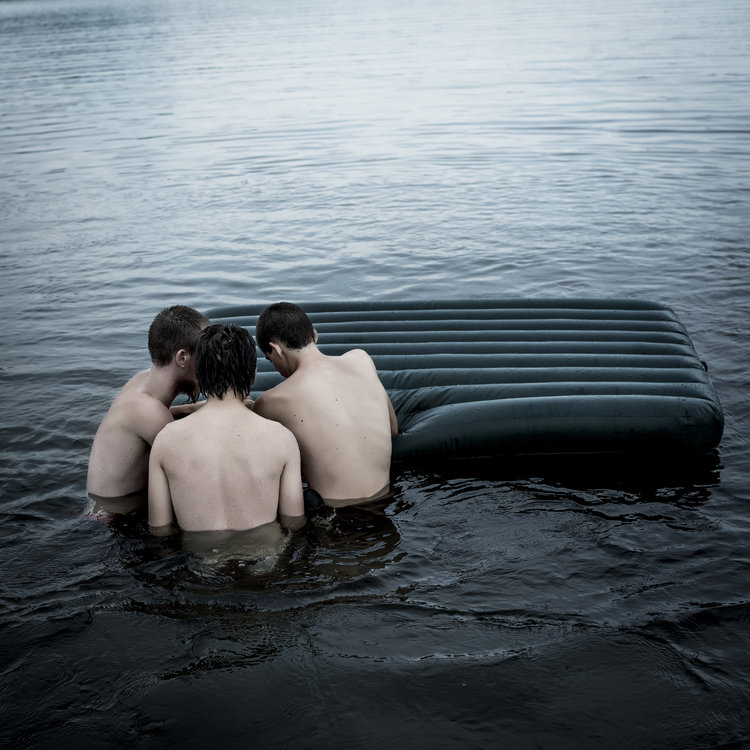 Three Boys, Lake, Maine, Cig Harvey