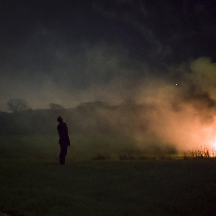 Fire, Devon, England, Cig Harvey