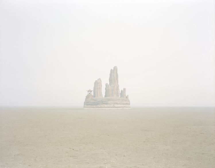 A Rockery in the Middle of a Dry Lake, Shandong, Zhang Kechun