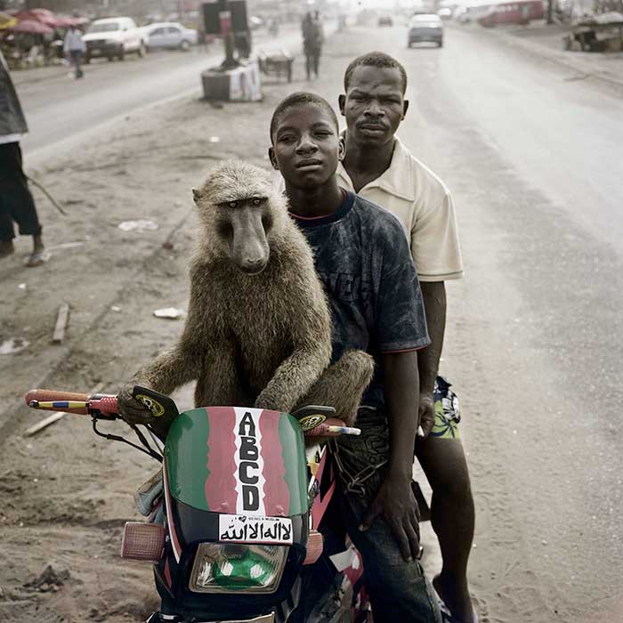 Emeka, Motorcyclist and Abdullahi Ahmadu, Asaba, Nigeria, Pieter Hugo