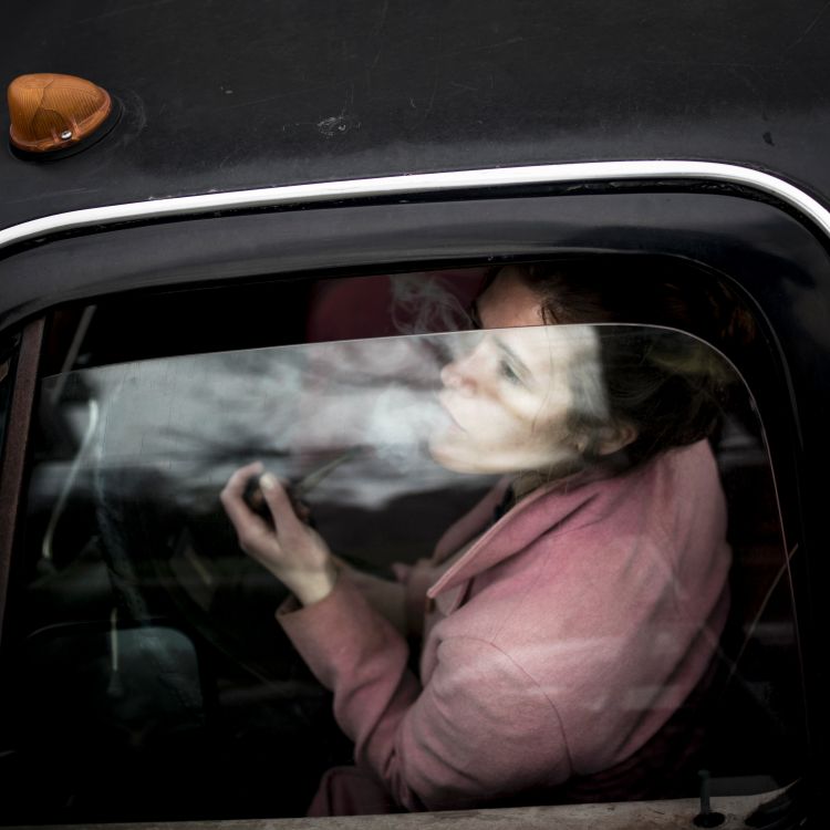 Hannah, Black Truck, Rockport, Maine, Cig Harvey