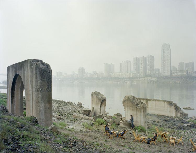People Drink Tea by the River, Zhang Kechun