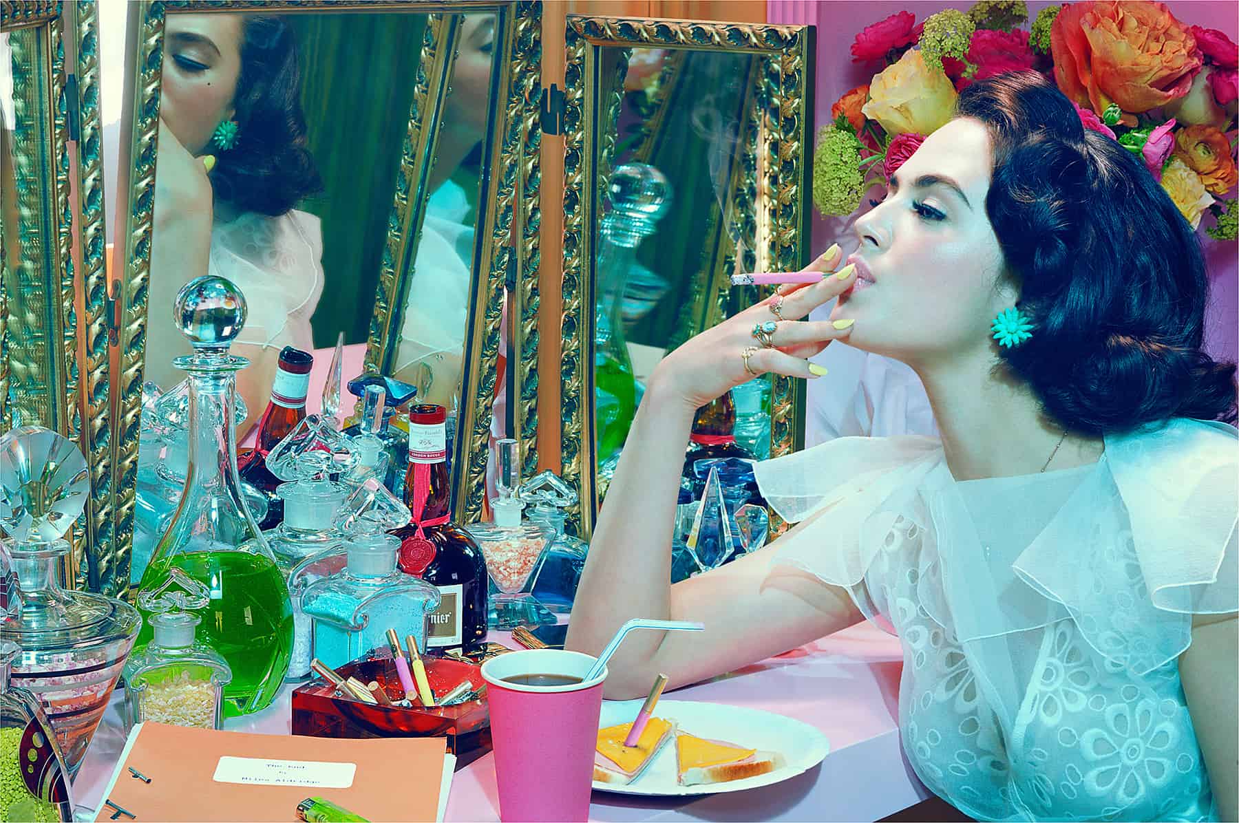 Miles Aldridge, Actress #4. Huxley-Parlour Gallery, 3-5 Swallow St, 45 Maddox St, London.