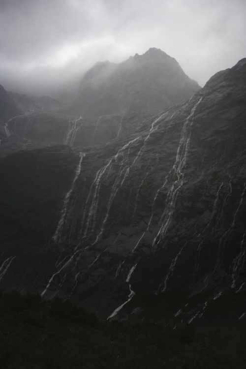 Rain Cascades, Mountains, Fjordland, New Zealand, Autumn Jem Southam