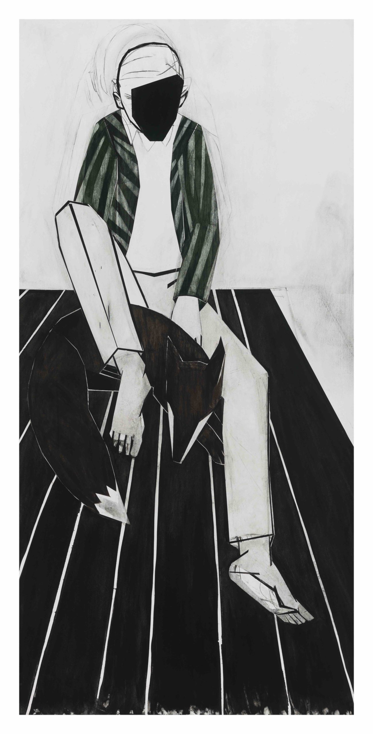 Untitled (Striped Jacket) Iris Schomaker