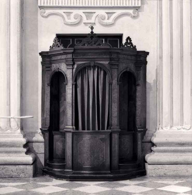 Confessional, Study 36, Basilica Della Beata Vergine Della Ghiara, Reggio Emilia, Italy, 2015 Michael Kenna