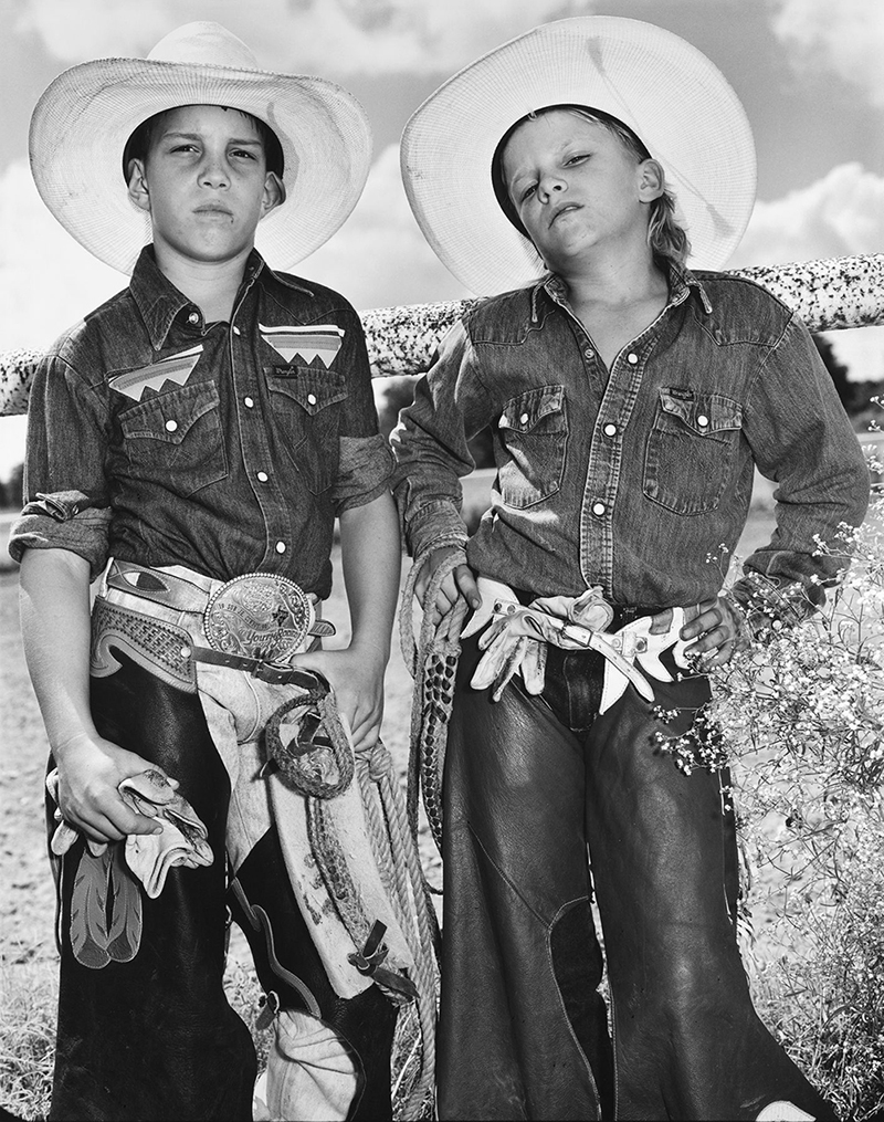 Craig Scarmardo and Cheyloh Mather at the Boerne Rodeo, Texas 1991. Mary Ellen Mark. Image courtesy of Huxley-Parlour Gallery