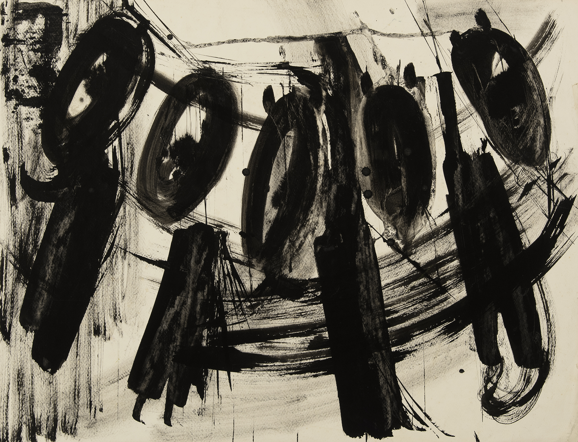 Untitled (Black Abstract), 1966 Dusti Bongé