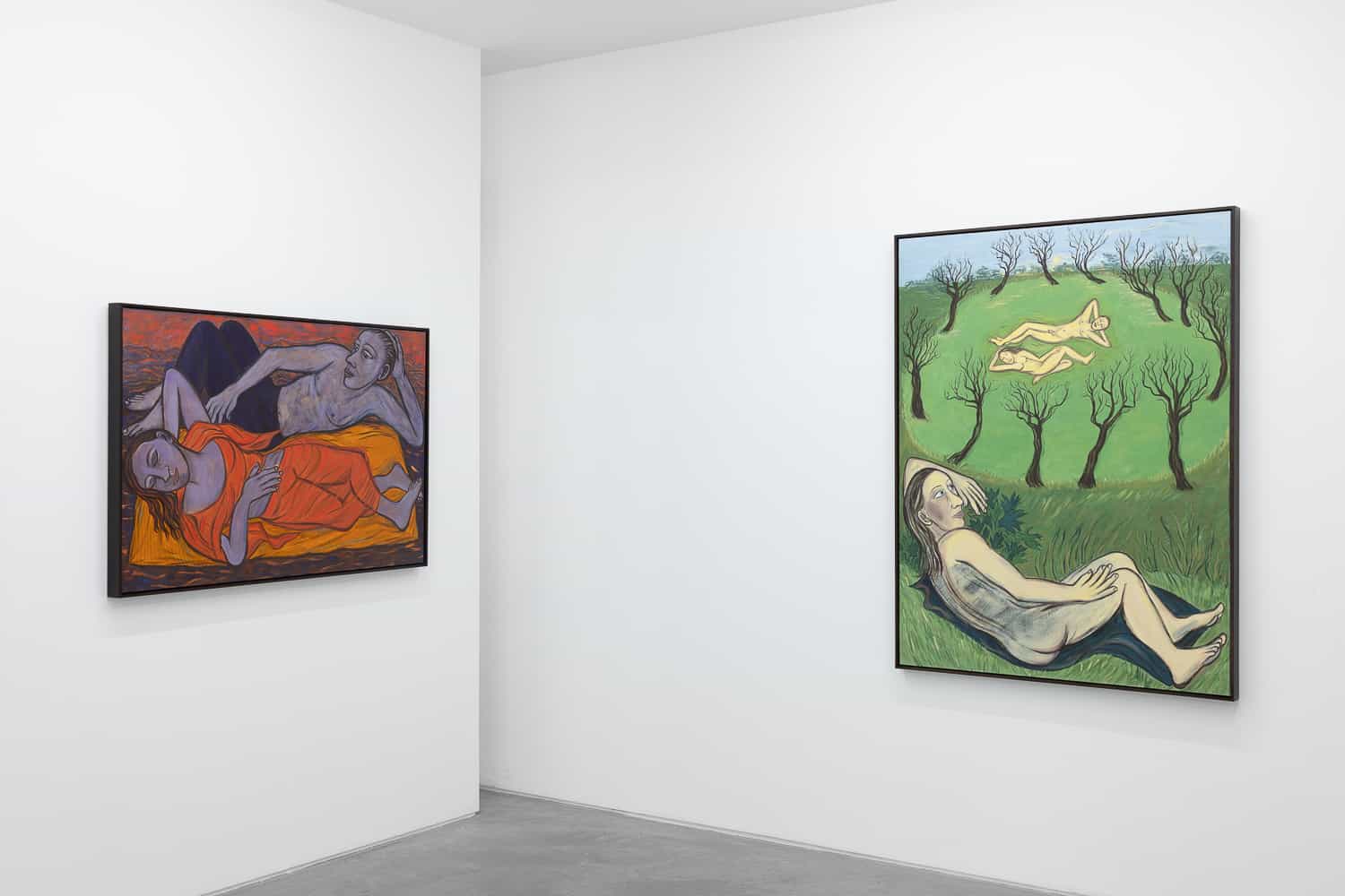 2022 Exhibition at Huxley-Parlour, London. Eileen Cooper Somewhere or Other, 2022 Exhibition - Detail