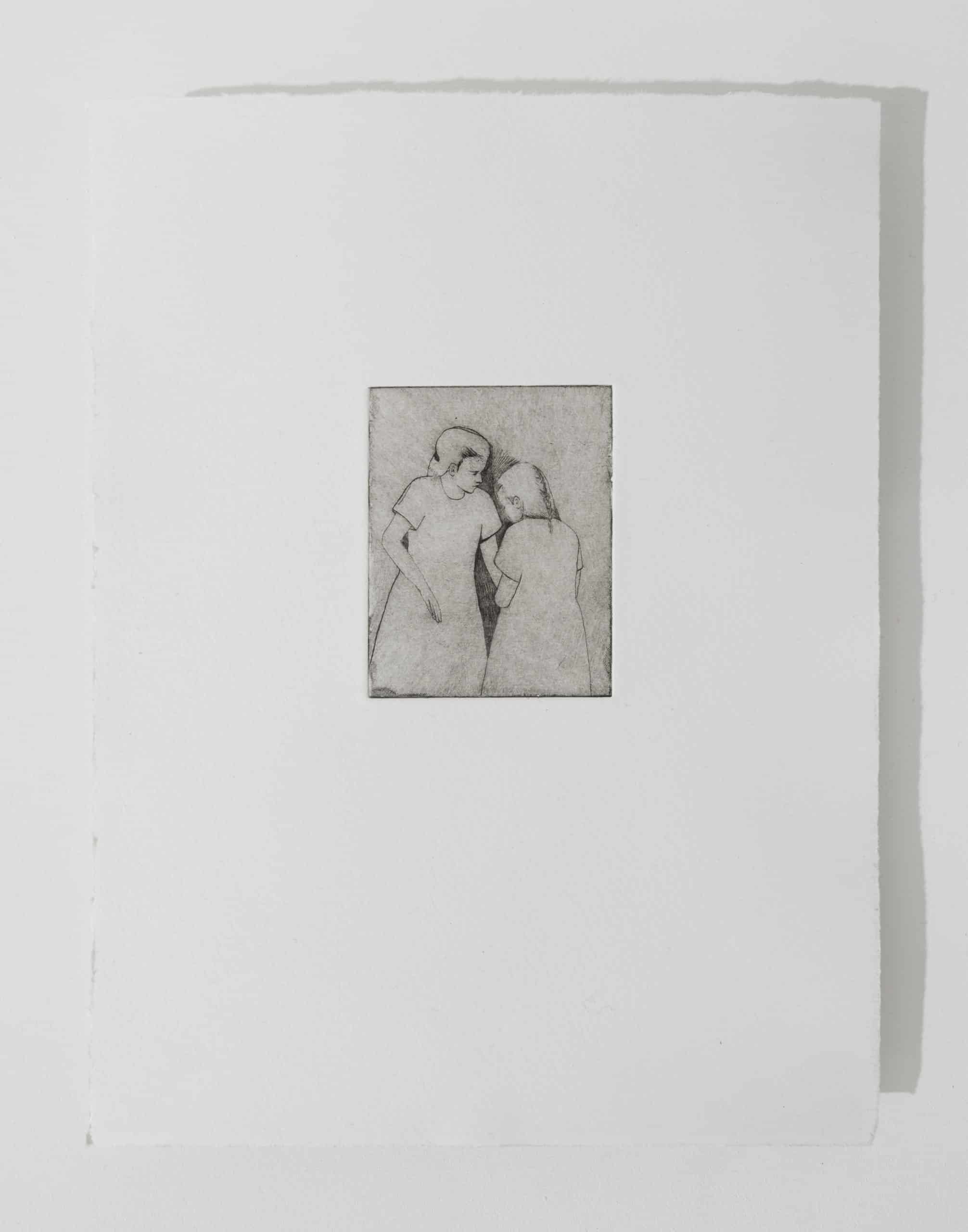 Holy Moments etching by Catherine Repko, Huxley-Parlour Gallery, 3-5 Swallow Street, London, W1B 4DE