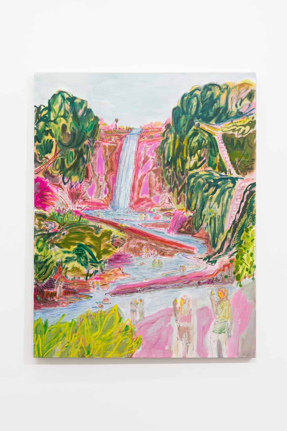 Lisa Sanditz, Kaaterskill Falls, 2022, oil on canvas