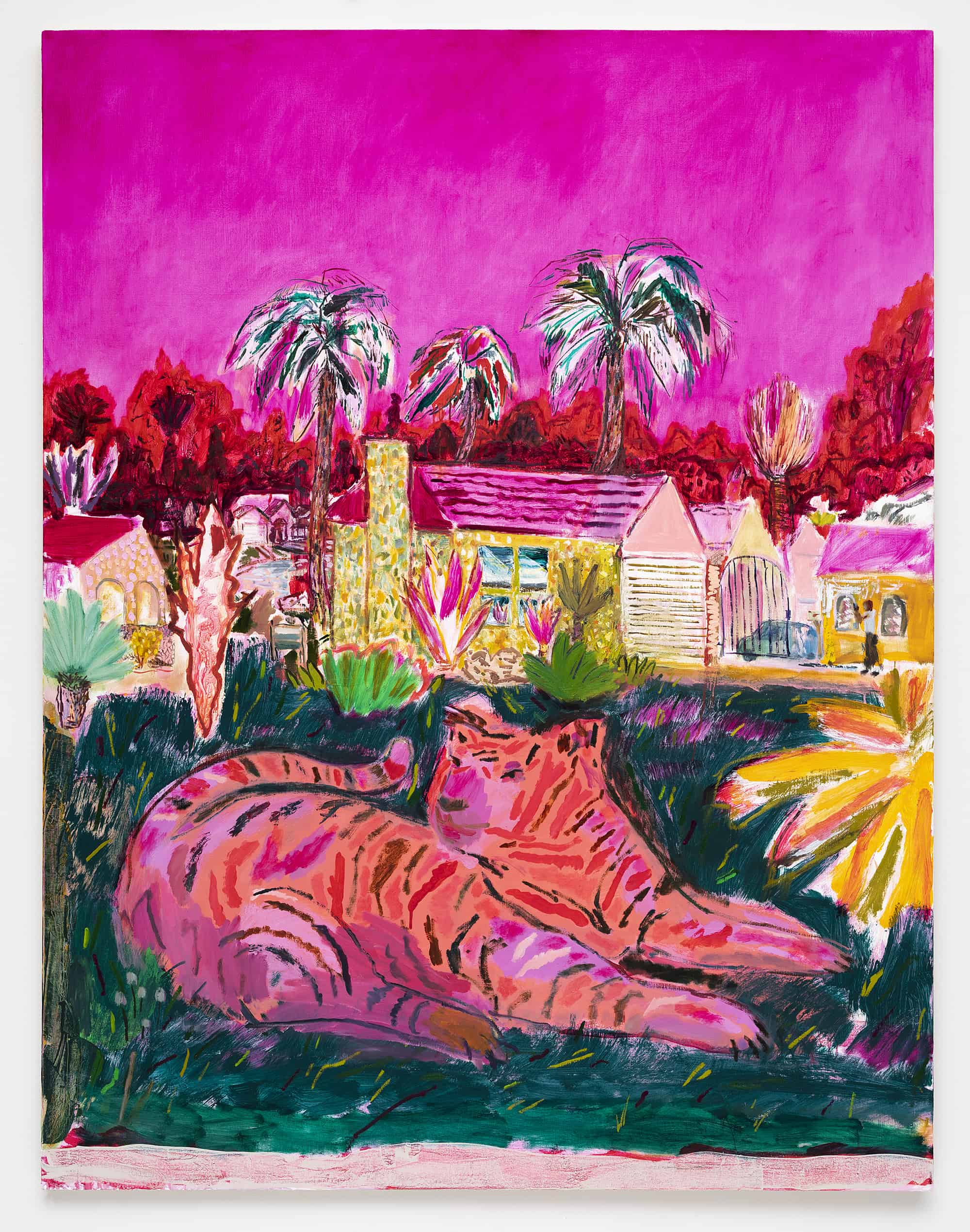 Tiger, Lisa Sanditz, Evergreen. Huxley-Parlour Gallery, 3-5 Swallow Street, London, W1B 4DE.