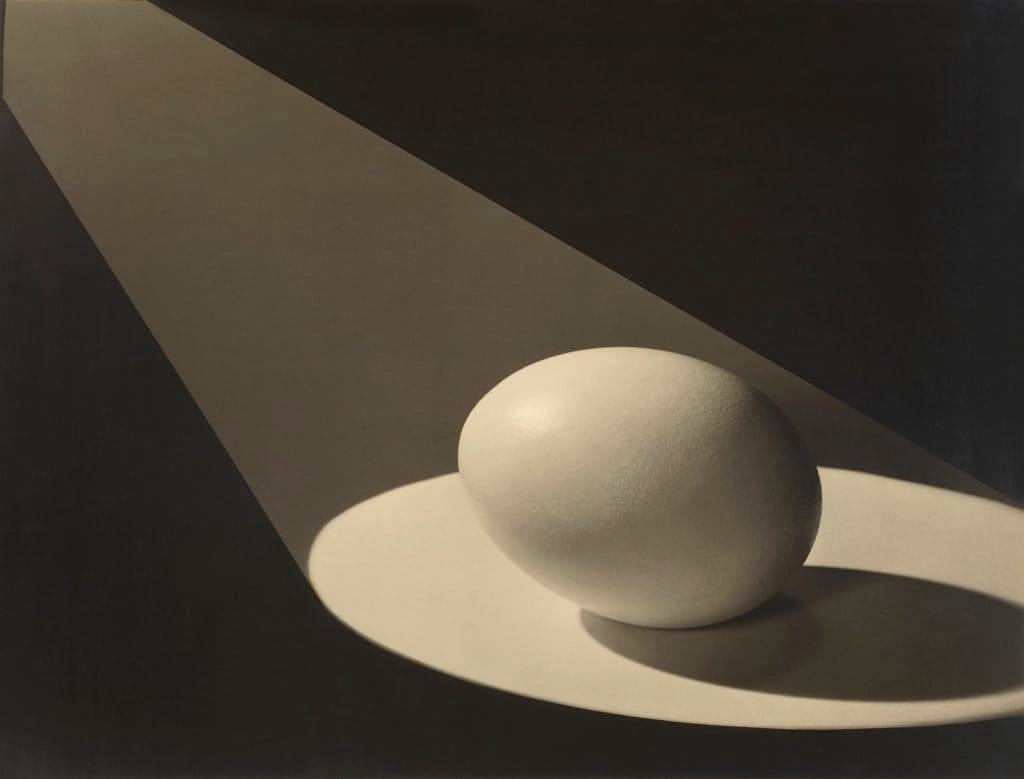 Paul Outerbridge, Egg in Spotlight, 1943. Modern Objects. Huxley-Parlour Gallery, 3–5 Swallow St, London W1B 4DE