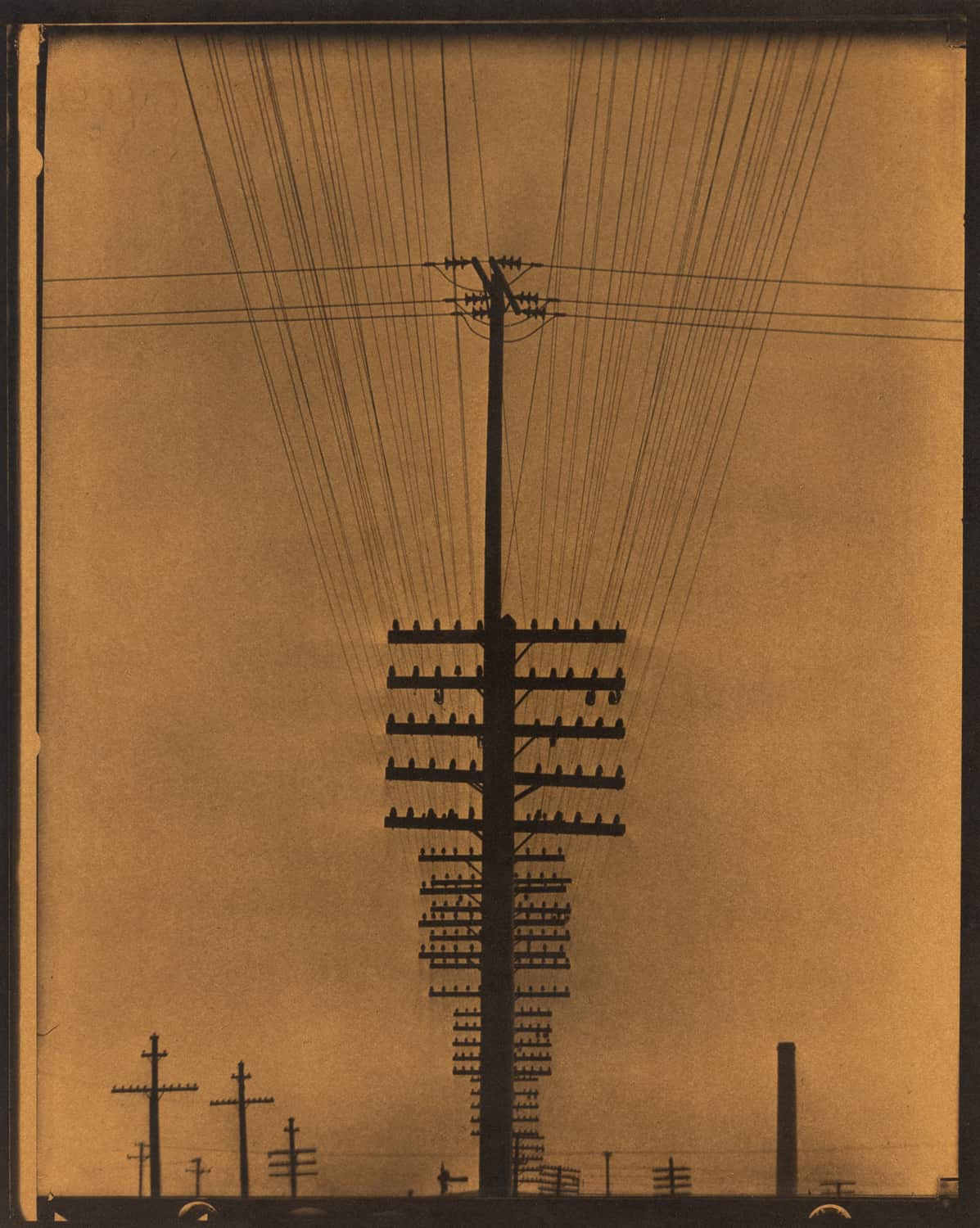 Tina Modotti, Telephone Wires, 1923-1929. Modern Objects, Huxley-Parlour Gallery, 3–5 Swallow St, London, W1B 4DE
