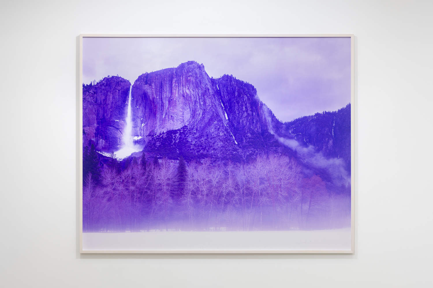 David Benjamin Sherry, Winter Morning Fog, Bridalveil Falls, Yosemite, California, 2013, c-type print, framed