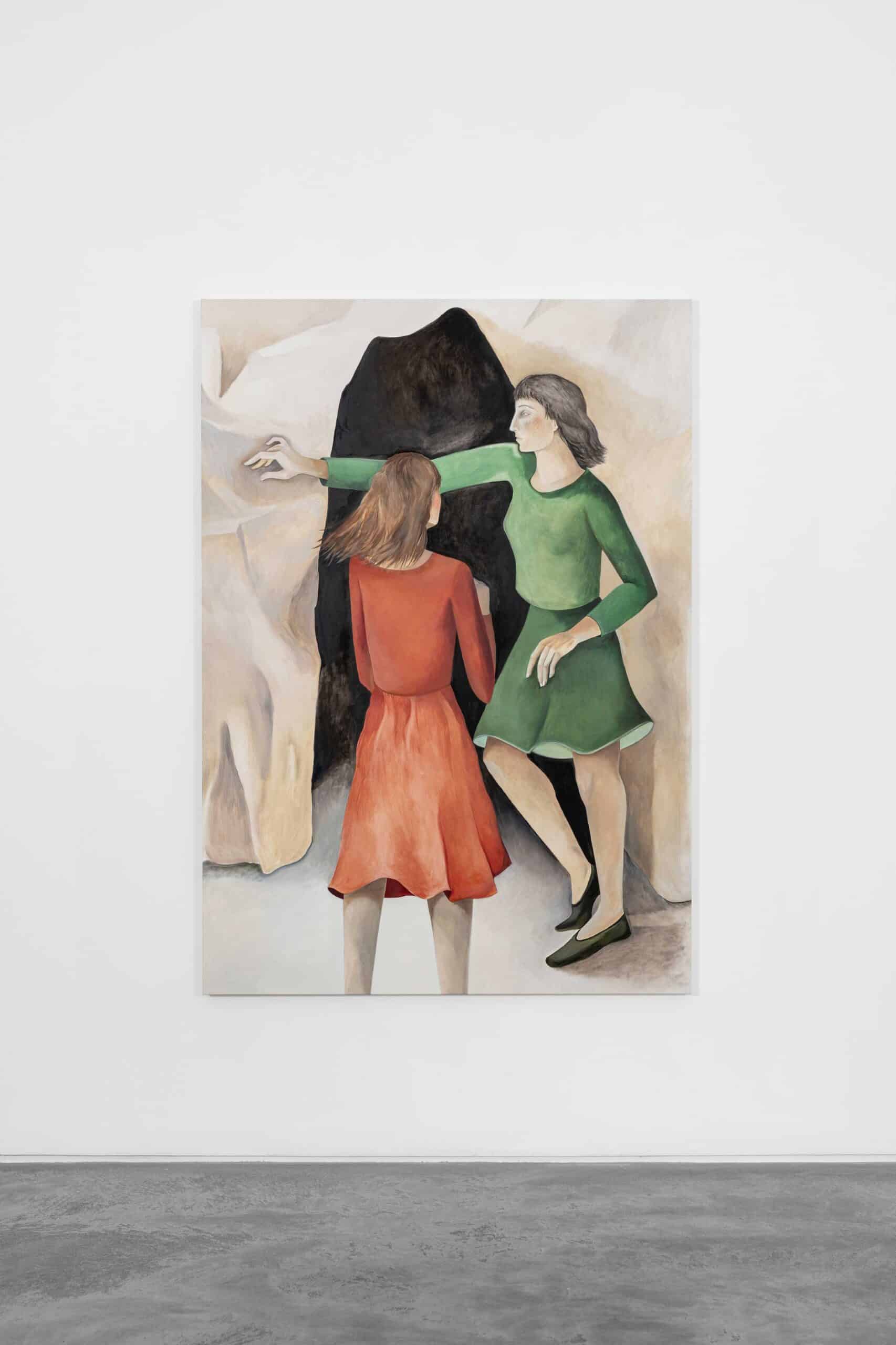 Raphael Barratt, Before the Labyrinth, 2024, oil on canvas, Miart, Huxley-Parlour gallery