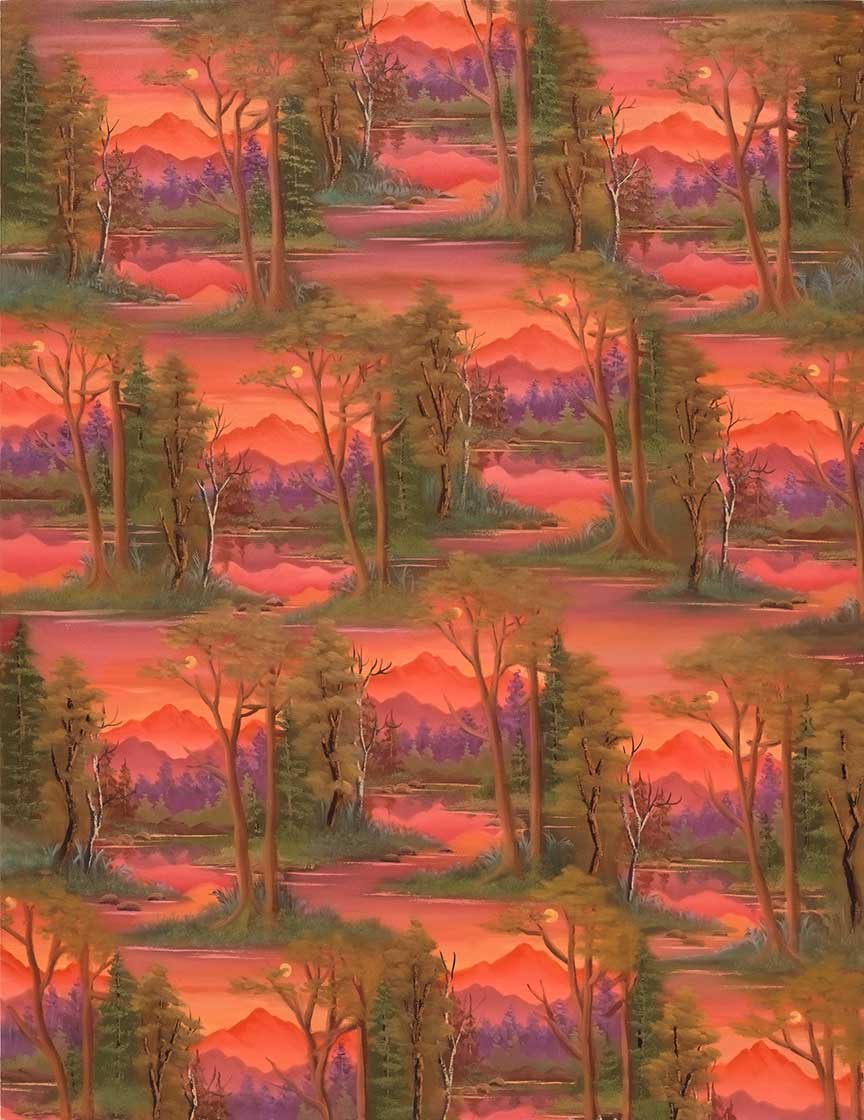 Neil Raitt, Hot Spring Mountains (Purple Reflections), 2024