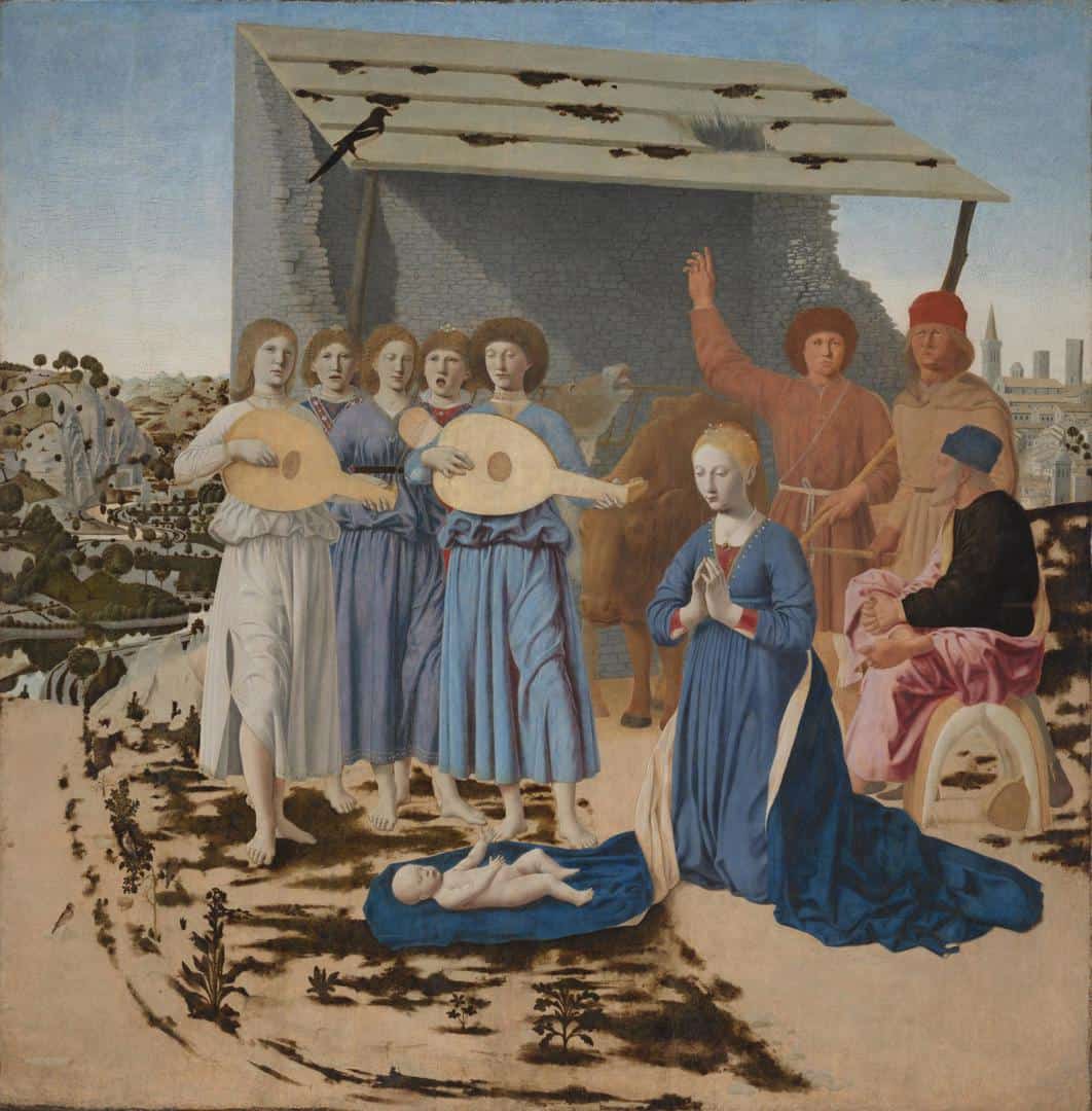 The Nativity, Piero della Francesca, 1470-75, held by The National Gallery