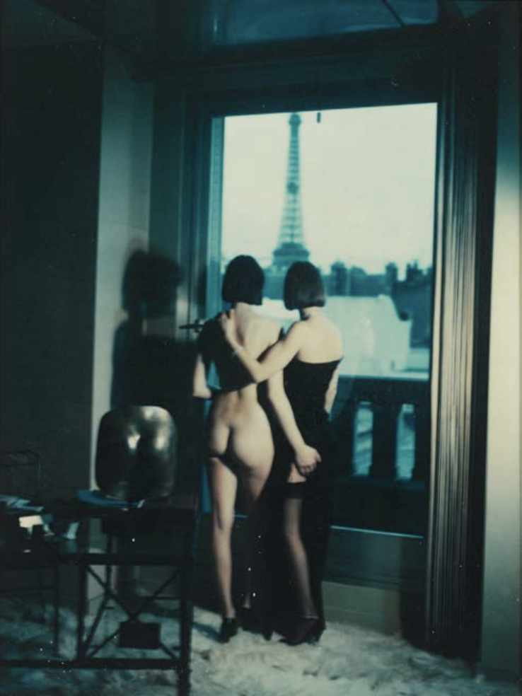 Helmut Newton, At the Window, Eiffel Tower, c. 1976