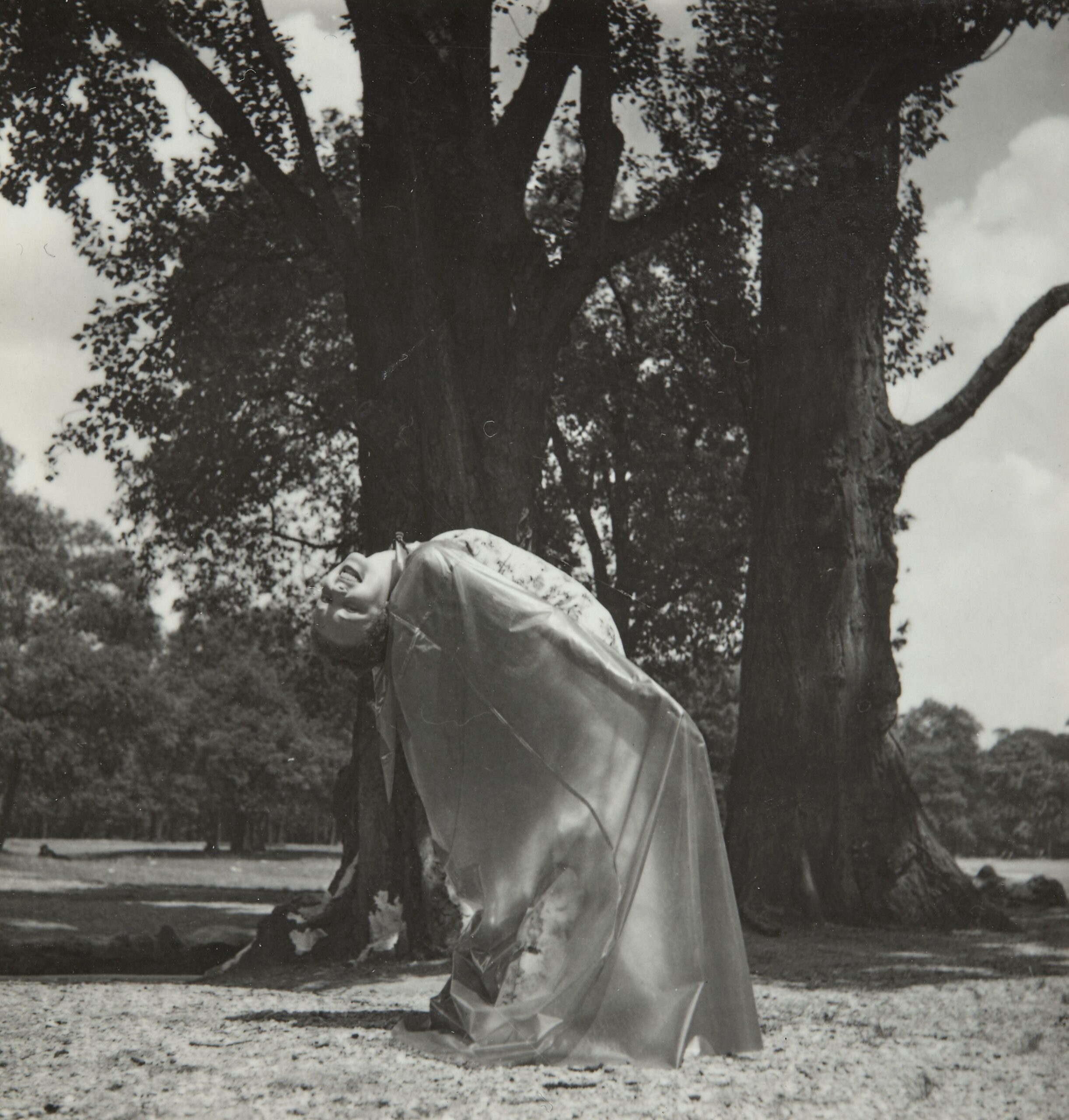 Dora Maar, Fashion (Floral Dress and Cape), [Mode (Robe Fleurie et Cape)] II, c. 1935