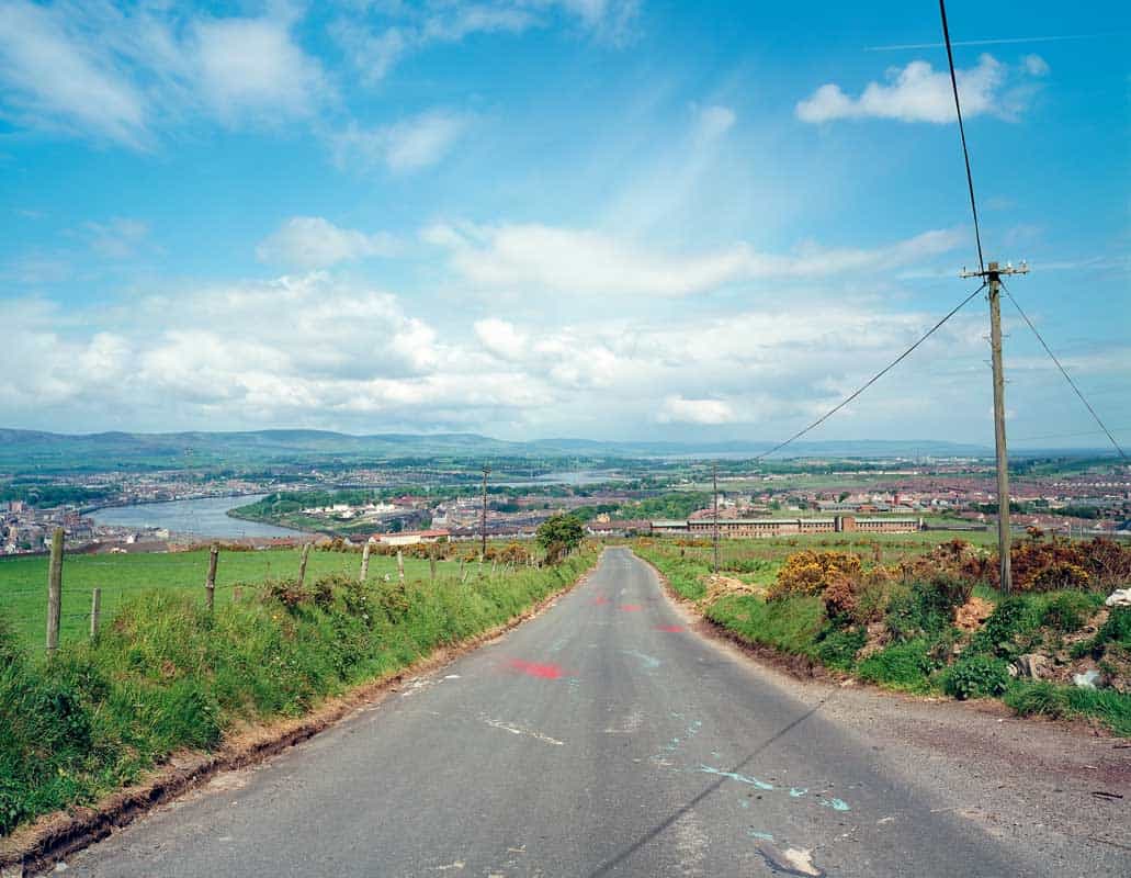 Paul Graham, Paint on Road, Derry, Troubled Land at Huxley-Parlour, 23.01.25 - 01.03.25