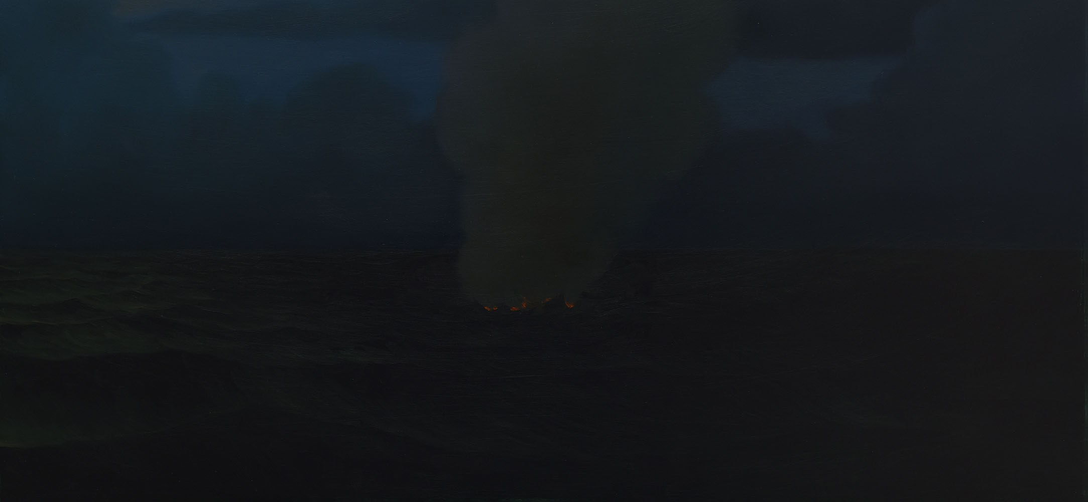 Sarah Schlesinger, Cannon Fire at Night, 2025, NADA NY, 2025