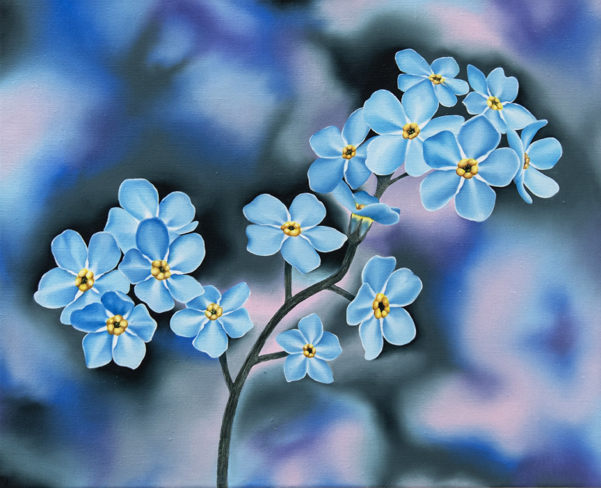 i. Unforgettable, 2024. Oil on linen, 45 x 55cm