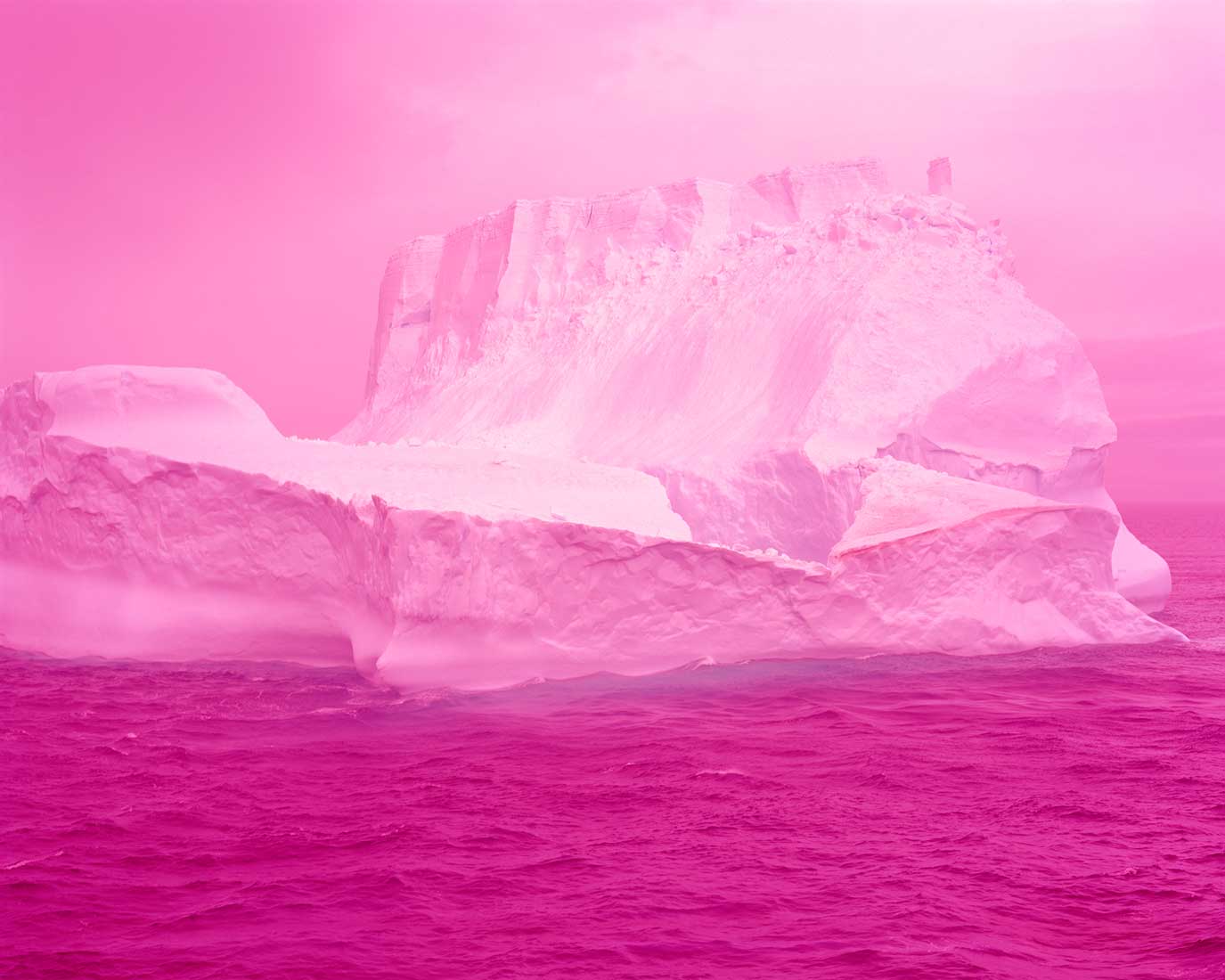 David Benjamin Sherry, Pink Dynamism (Iceberg, Antarctica), 2025, Huxley-Parlour, 18.09–18.10.2025