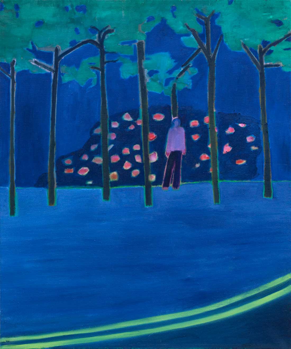 Tom Hammick, Night Flowers in the Suburbs, 2024