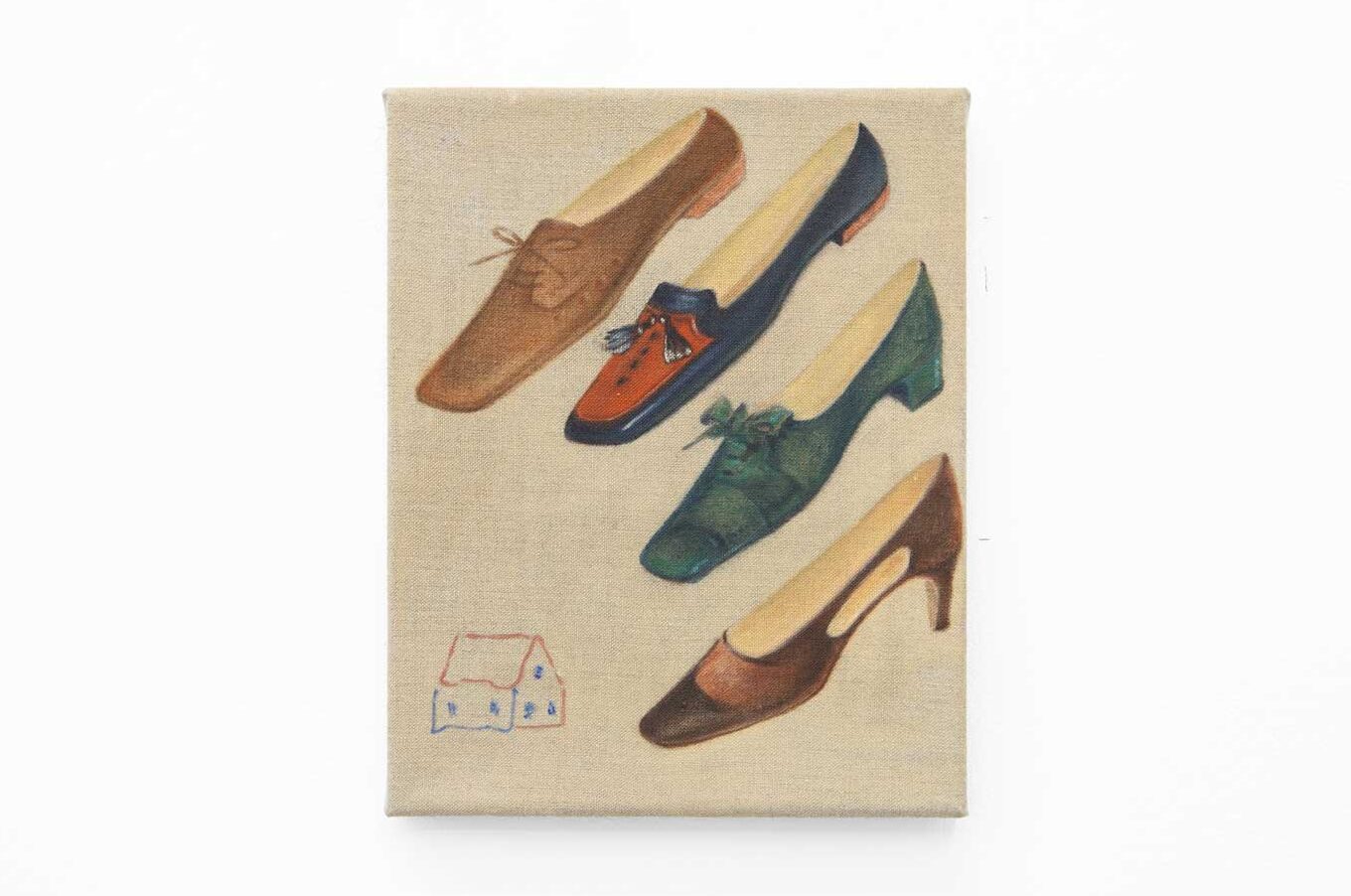 Grace Lee, Four Shoes Outside my House, 2025
