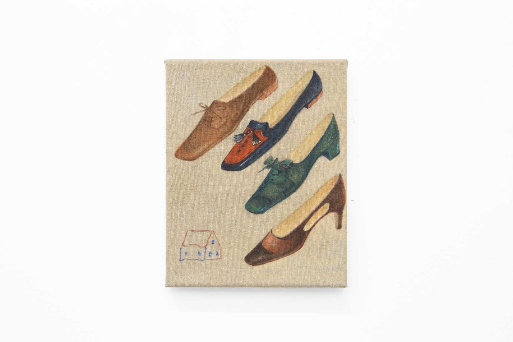 Grace Lee, Four Shoes Outside my House, 2025