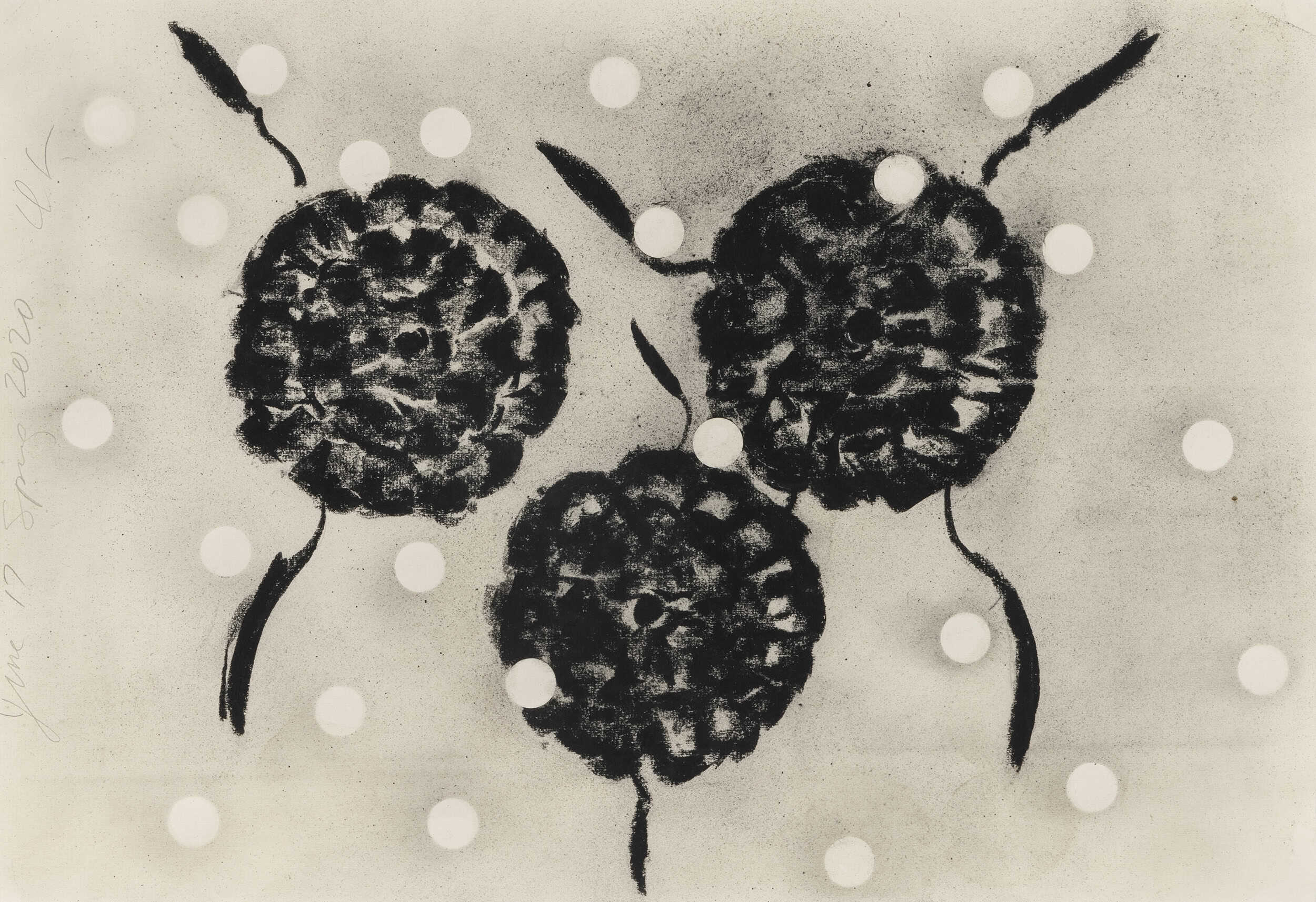 Donald Sultan exhibition 'Drawings' at Huxley-Parlour, London