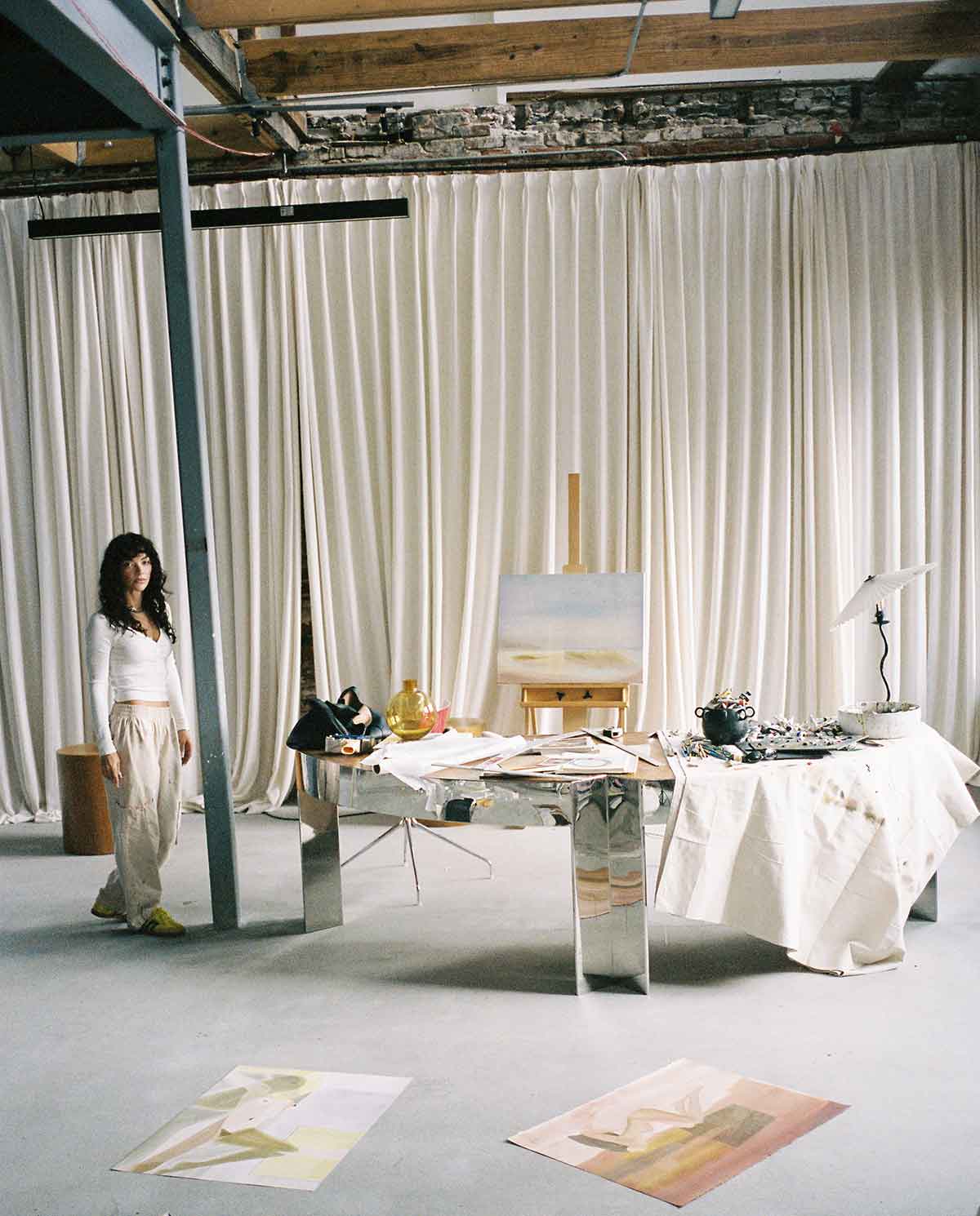 Kristen Giorgi in her studio