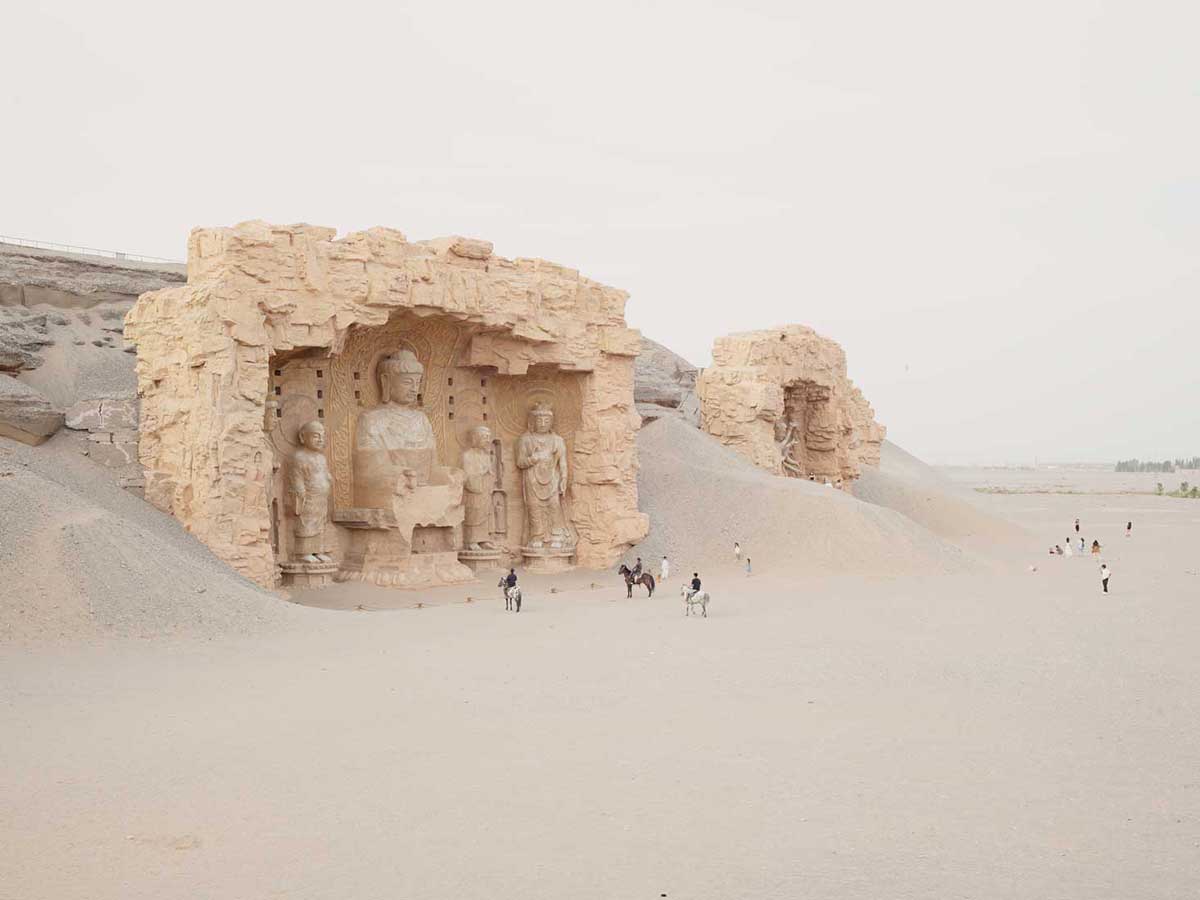 Zhang Kechun, Imitation Longmen Grottoes, 2025 from ‘The Yellow Desert’, Huxley-Parlour Maddox Street, 30 Jan-28 Feb 2026