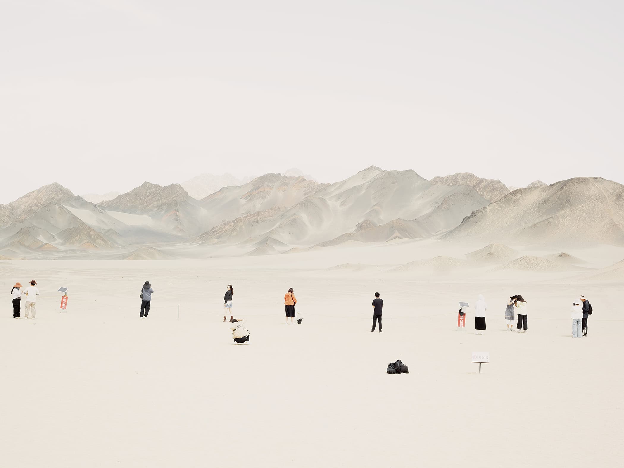 Zhang Kechun, People Taking Photos at Heidushan, 2025 from ‘The Yellow Desert’, Huxley-Parlour Maddox Street, 30 Jan-28 Feb 2026