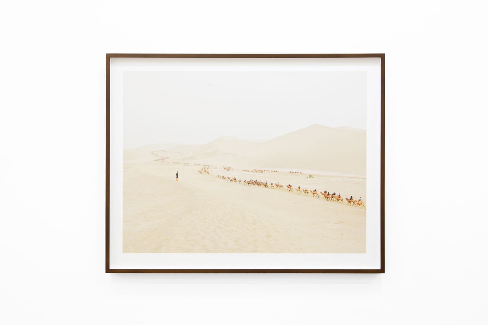 Zhang Kechun, People riding camels in the desert, 2025, The Yellow Desert, Huxley-Parlour Maddox Street, 30.01-28.02.2026