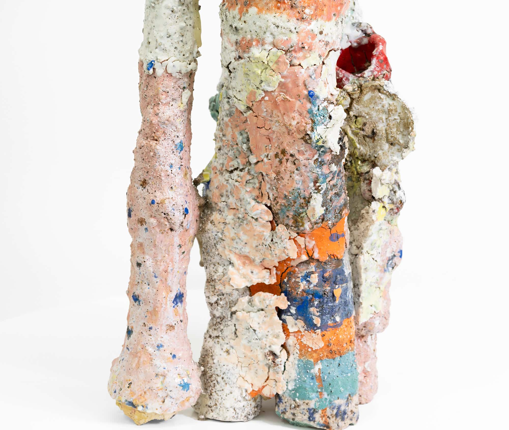 Aneta Regel, Landscape, 2025, Porcelain, stoneware clay, glaze, slip, mixed media, rocks, 19 3_4 x 11 1_2 x 9 3_4 inches, Huxley-Parlour