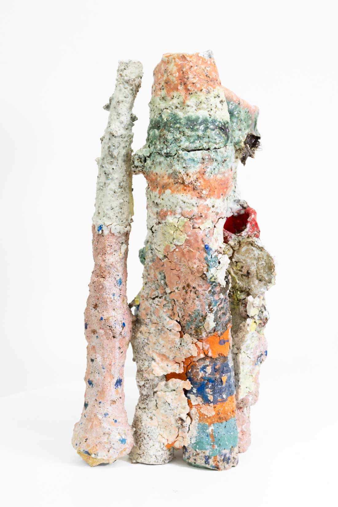 Aneta Regel, Landscape, 2025, Porcelain, stoneware clay, glaze, slip, mixed media, rocks, 19 3_4 x 11 1_2 x 9 3_4 inches, Huxley-Parlour