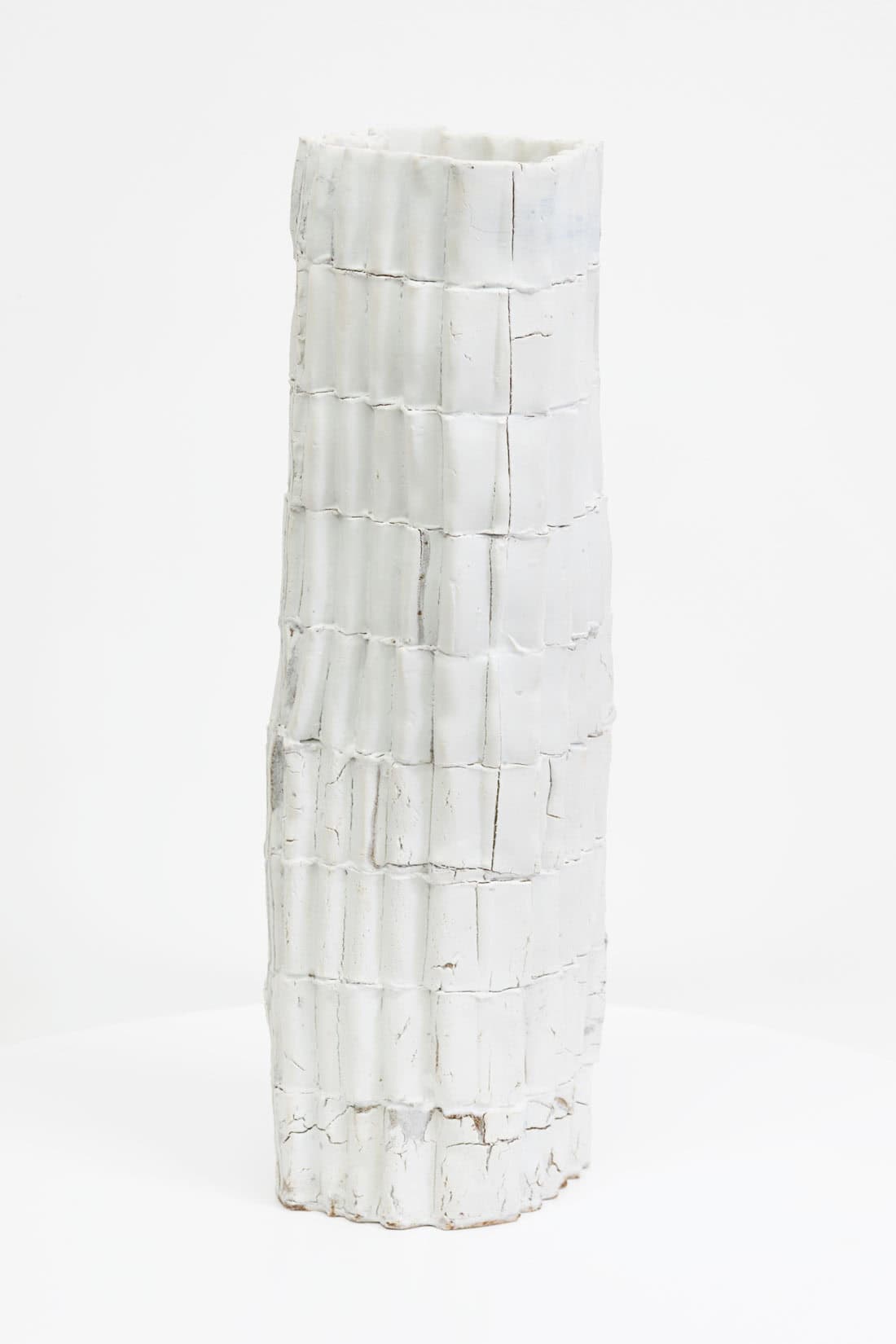 Dean Hollowood, Column IV, 2025, Glazed, laminated stoneware, 19 x 6 x 6 inches, Huxley-Parlour