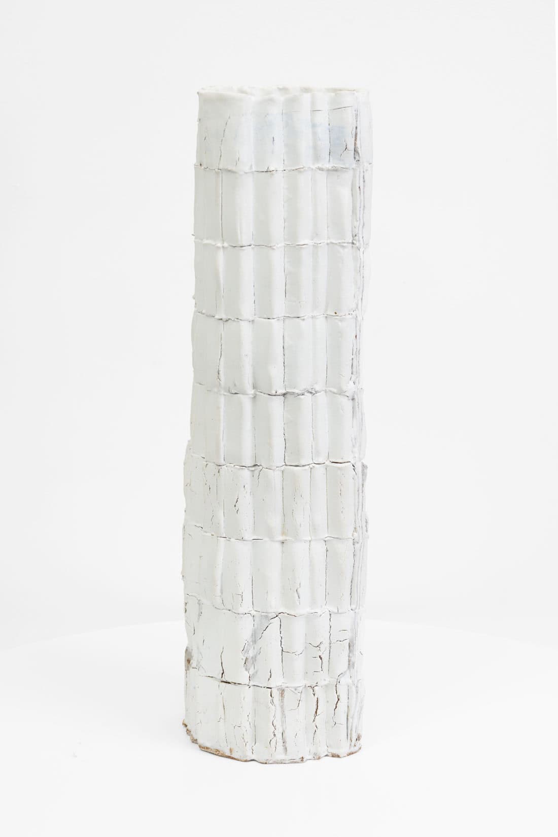 Dean Hollowood, Column IV, 2025, Glazed, laminated stoneware, 19 x 6 x 6 inches, Huxley-Parlour