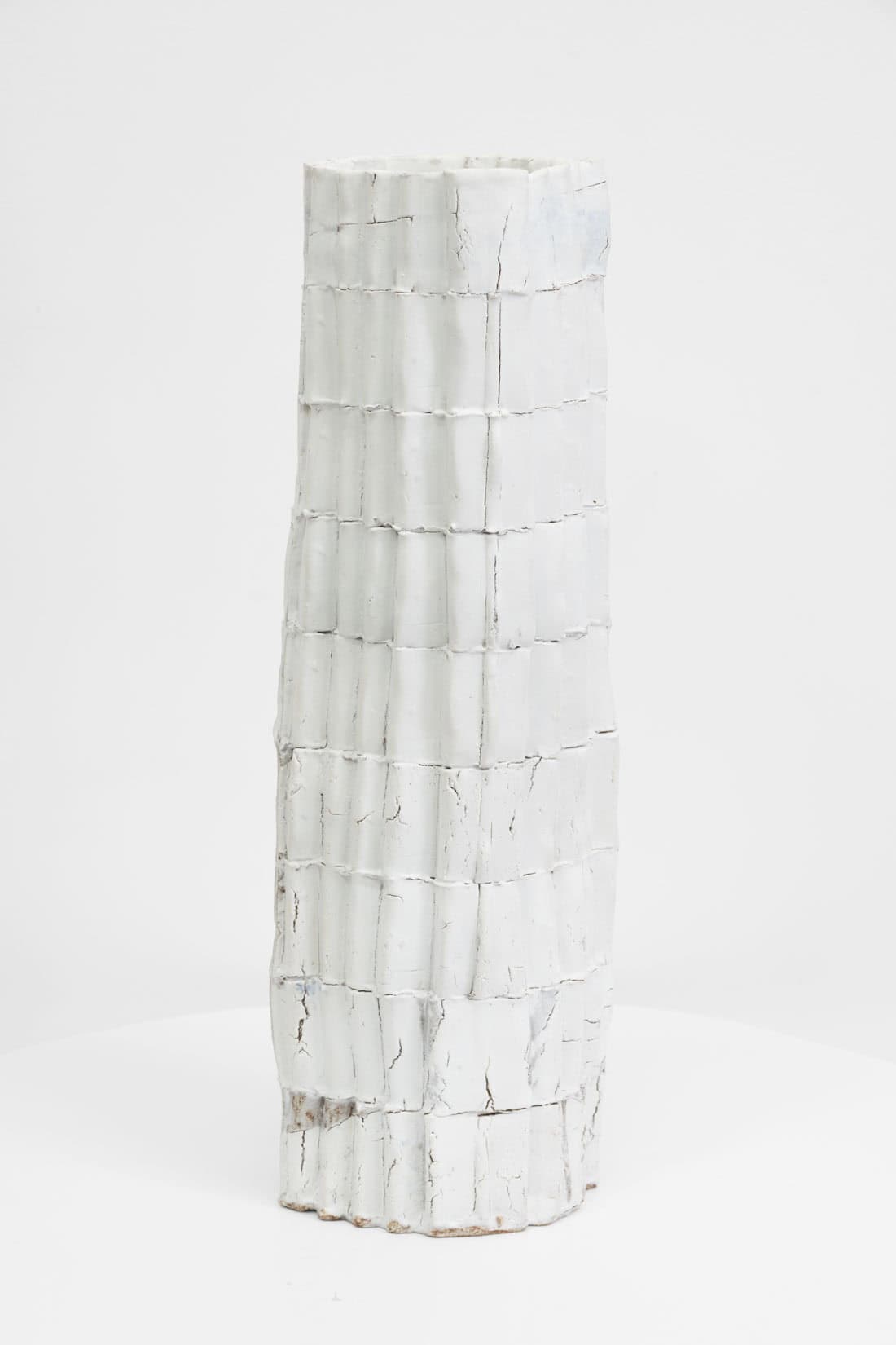 Dean Hollowood, Column IV, 2025, Glazed, laminated stoneware, 19 x 6 x 6 inches, Huxley-Parlour