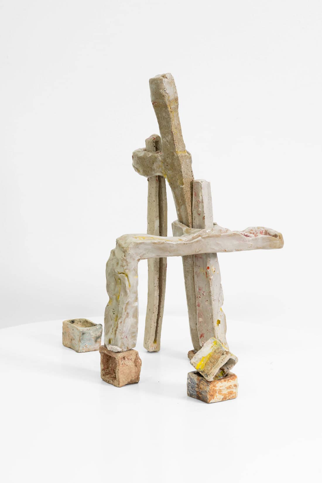 Dean Hollowood, Landscape I, 2026, Stoneware, glaze and epoxy resin, 16 x 10 1_2 x 6 inches, Huxley-Parlour