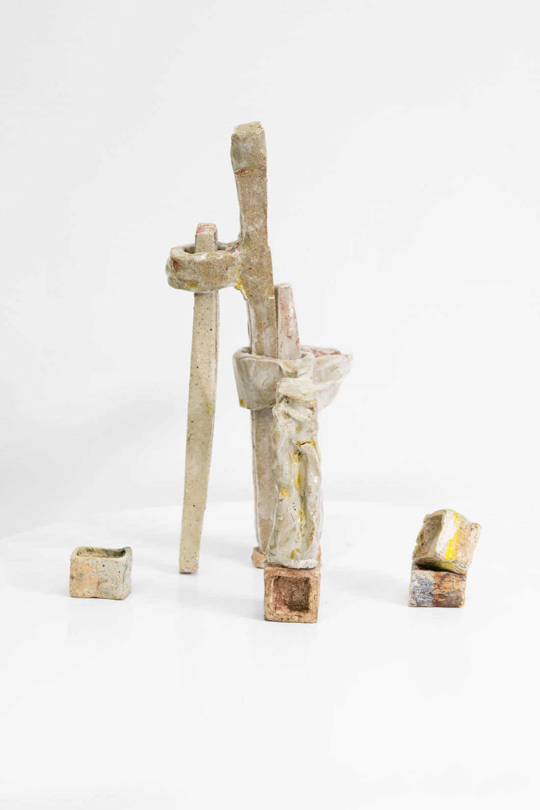 Dean Hollowood, Landscape I, 2026, Stoneware, glaze and epoxy resin, 16 x 10 1_2 x 6 inches, Huxley-Parlour