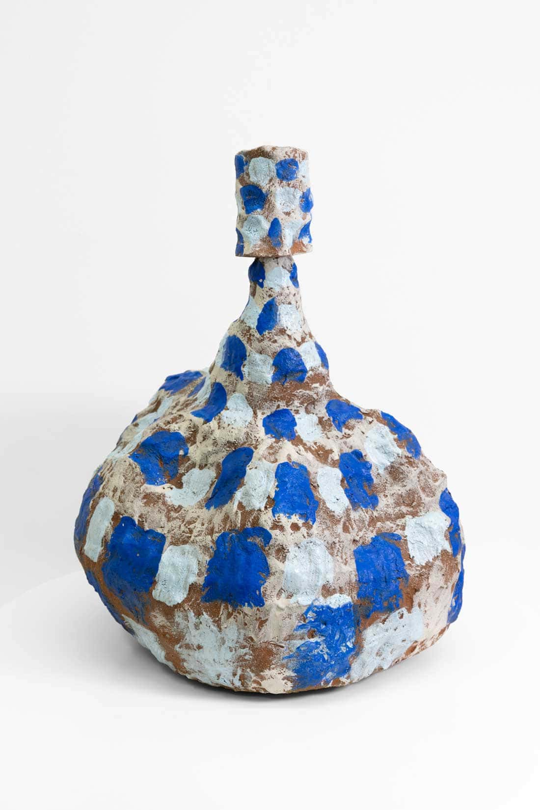 Isis Dove-Edwin, Aunty, Bring Your Cloth, 2024, Terracotta, slip, underglaze-glaze, 20 x 15 inches, Huxley-Parlour