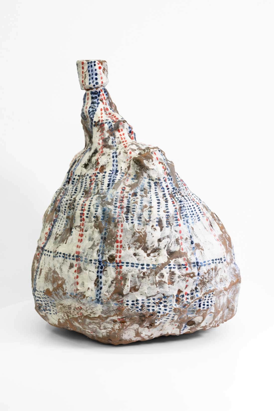 Isis Dove-Edwin, Displaced, 2024, Terracotta, underglaze-glaze, 21 x 18 inches, Huxley-Parlour