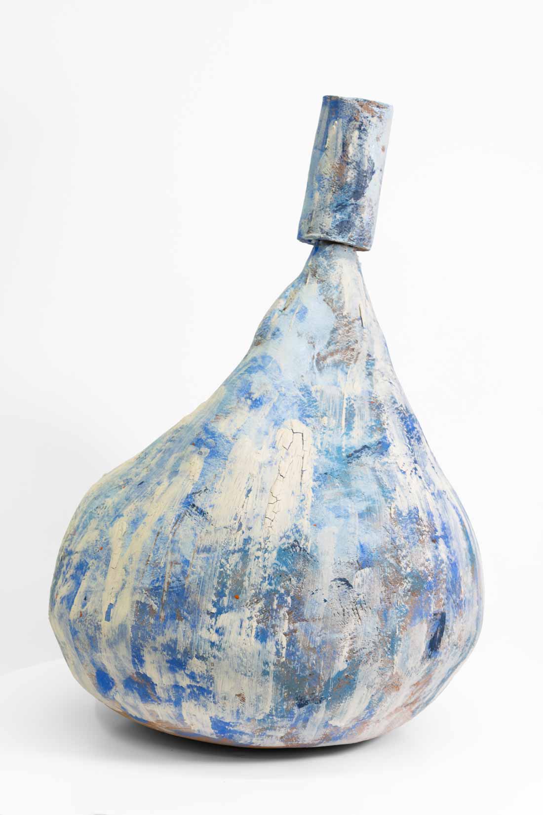 Isis Dove-Edwin, Sea Screen, 2024, Terracotta, underglaze, glaze, slip, 23 1/2 x 18 inches, Huxley-Parlour