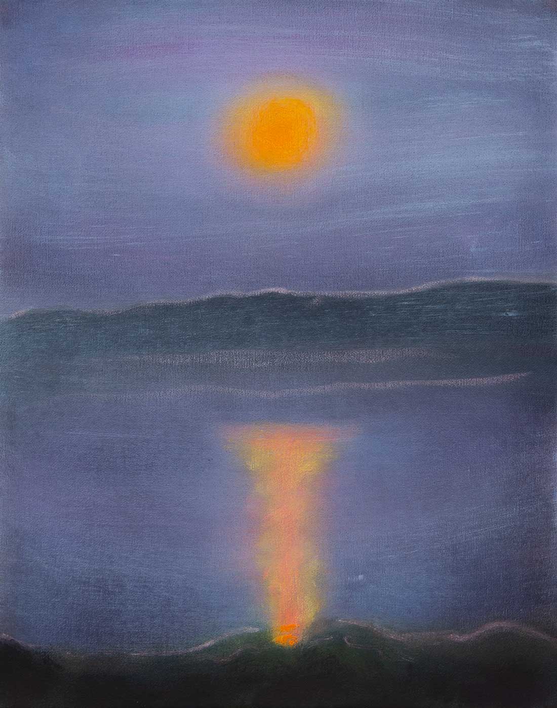 Kathryn Lynch, Harvest Moon over Bay, 2024, Huxley-Parlour