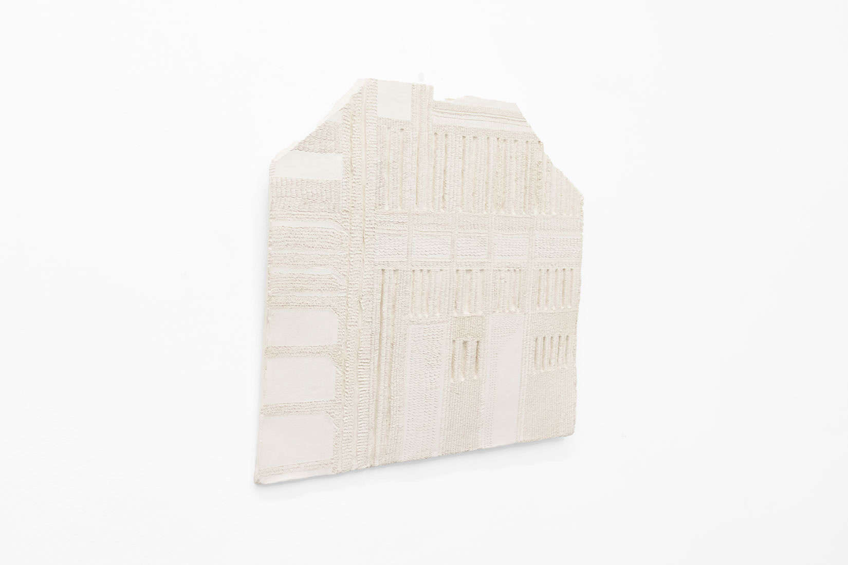 SaraNoa Mark, (((, 2021, Carved clay, 21 1_2 x 22 inches, Huxley-Parlour