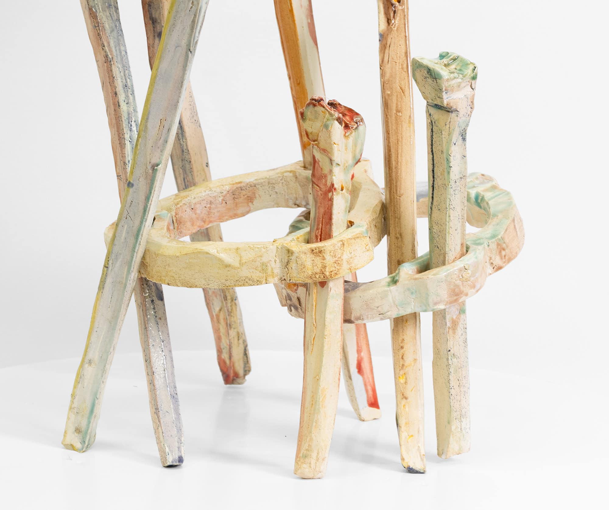 Web banner - Dean Hollowood, Contort Yourself I, 2025, Glazed stoneware, 18 x 16 x 11 inches, Huxley-Parlour(2)