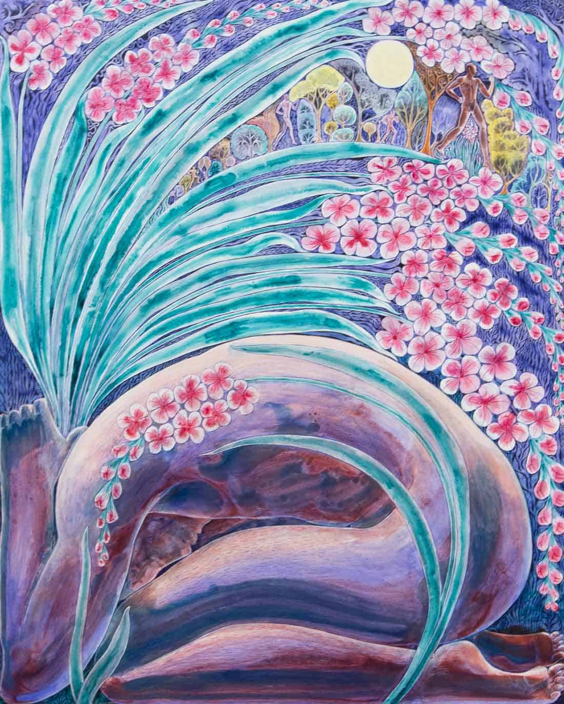 Bryan Rogers, An Offering, 2026, Acrylic on panel, Huxley-Parlour